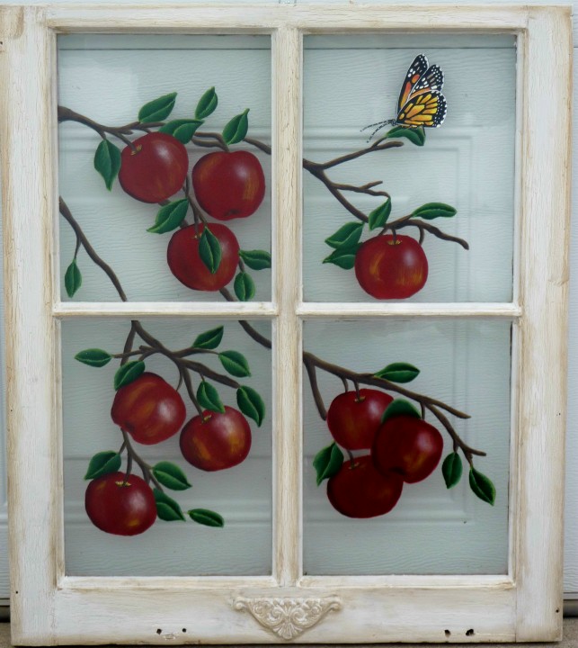 Art Glass Painted Window Panes