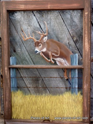 Painting On Old Window Panes
