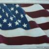 "American Flag IV"
Price, USD: 
Status: SOLD
Size (inches): 23 1/4h x 30w
Media: Paint on Glass
NOTE: Proud of our troops then, now and always.