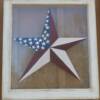"Flag Star" I, II, III
Price, USD: 
Status: SOLD
Size (inches): 24w x 26h
Media: Paint on Glass
NOTE: