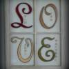 "L.O.V.E."
Price, USD: $145.00
Approx. Size (inches): 22"w x 29"h
Status: SOLD
Media: Paint on Glass
NOTE: L=Love, O=Often, V=Value, E=Everyone