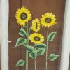 "Sunflowers III"
Price (USD): $100 (WAS $145.00)
Shipping: $90
TOTAL: $190
Status: Available
Approx Size (inches): 20"w x 34"h
Media: Paint on Glass
NOTES: