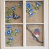 "Bluebird and Morning Glories"
Price (USD): $120 (WAS $160)
Shipping: $85
TOTAL: $205
Status: Available
Size(inches): approx. 20 1/4"w x 22 3/4"h
NOTES: 