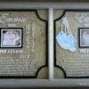 New Baby: TWINS Memory Window
Price, USD: $310.00
Status: 
Size (inches): 
Media: Paint on Glass
NOTE: Just one example. Border, colors, poem, picture placement, etc. can be  changed to match your vision for your special MEMORY WINDOW. Excellent gift idea for any occassion!